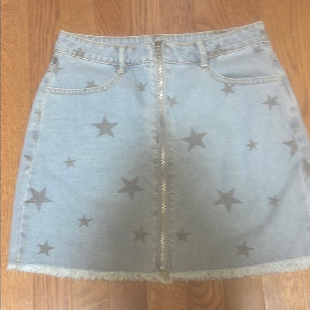 Denim skirt from good babes co Instagram boutique